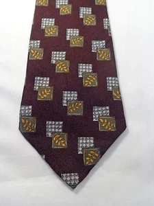 CHAPS RALPH LAUREN MENS TIE BURGUNDY WITH BLUE AND GREEN 4 X 59 - Picture 1 of 4