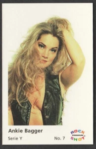 Swedish Pop Star Card - Rock Shot - Serie Y #07 Disco Pop Musician Ankie Bagger - Foto 1 di 1