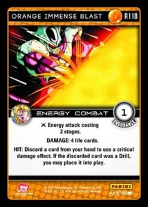 DBZ Dragon Ball Z TCG Panini Vengeance R118 Naranja Explosión Inmensa - Imagen 1 de 1