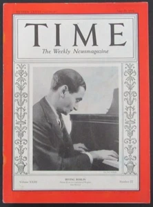 Revista Time Vol XXIII Nº 22 28 de mayo de 1934 Irving Berlín 183249 - Imagen 1 de 4