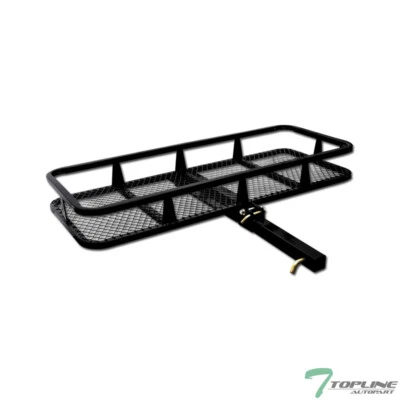 Topline 59" Mesh Foldable Trailer Hitch Cargo Carrier Basket For Kia - Black Foto 1 de 4