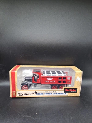 Vintage ERTL Kenworth True Value Hardware 1925 Stake Truck Barrels Die Cast Bank - Image 1 of 4