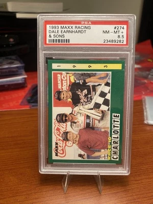 1993 MAXX RACING 274 DALE EARNHARDT & SONS PSA NM-MT + 8.5 - Image 1 of 2