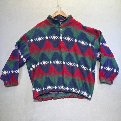 Denim Express Men's Aztec Fleece Long Sleeve Pullover Sweater Size 2X - Image 1 of 4
