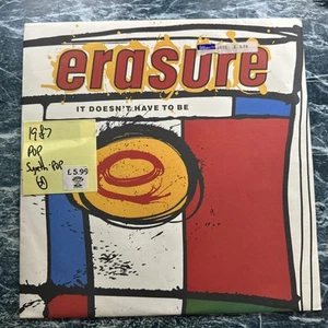 Erasure - It Doesn’t Have To Be 12” Vinyl Record Single VG+ - Picture 1 of 4