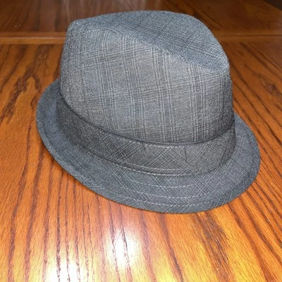Шляпа-федора Banana Republic темно-серая клетчатая размер S/M - Изображение 1 из 4