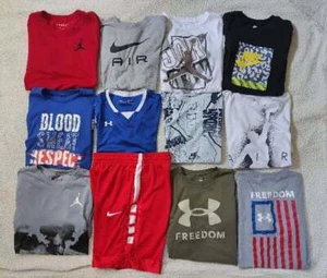 Boy's Clothing Lot Sz L 14/16 T-Shirts Shorts Jordan Nike Under Armour - Picture 1 of 13