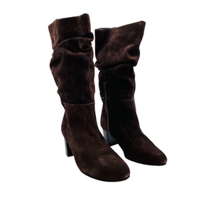 Promod Mujer Marrón Diseñador de Ante Botas de Media Caña Eur 38 GB 5 US 7.5 - Imagen 1 de 12