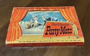 Vintage Sass-Dorne CLAYTOONS "Gay Nineties" Party Mats - Box Very Worn - Picture 1 of 13
