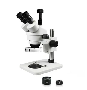 Parco 3.5X—90X Simul-Focal Trinocular Zoom Stereo Microscope with 5MP Camera - Picture 1 of 5