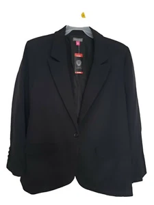 Vince Camuto Blazer Rich Black Jacket Size Ex-Large - Picture 1 of 6