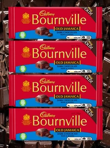 4 x CADBURY BOURNVILLE OLD JAMAICA RUM & RAISIN CHOCOLATE 100g - Picture 1 of 2