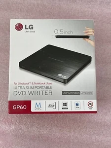 LG Ultra Slim Portable DVD Writer | Windows and Mac Compatible - Afbeelding 1 van 3