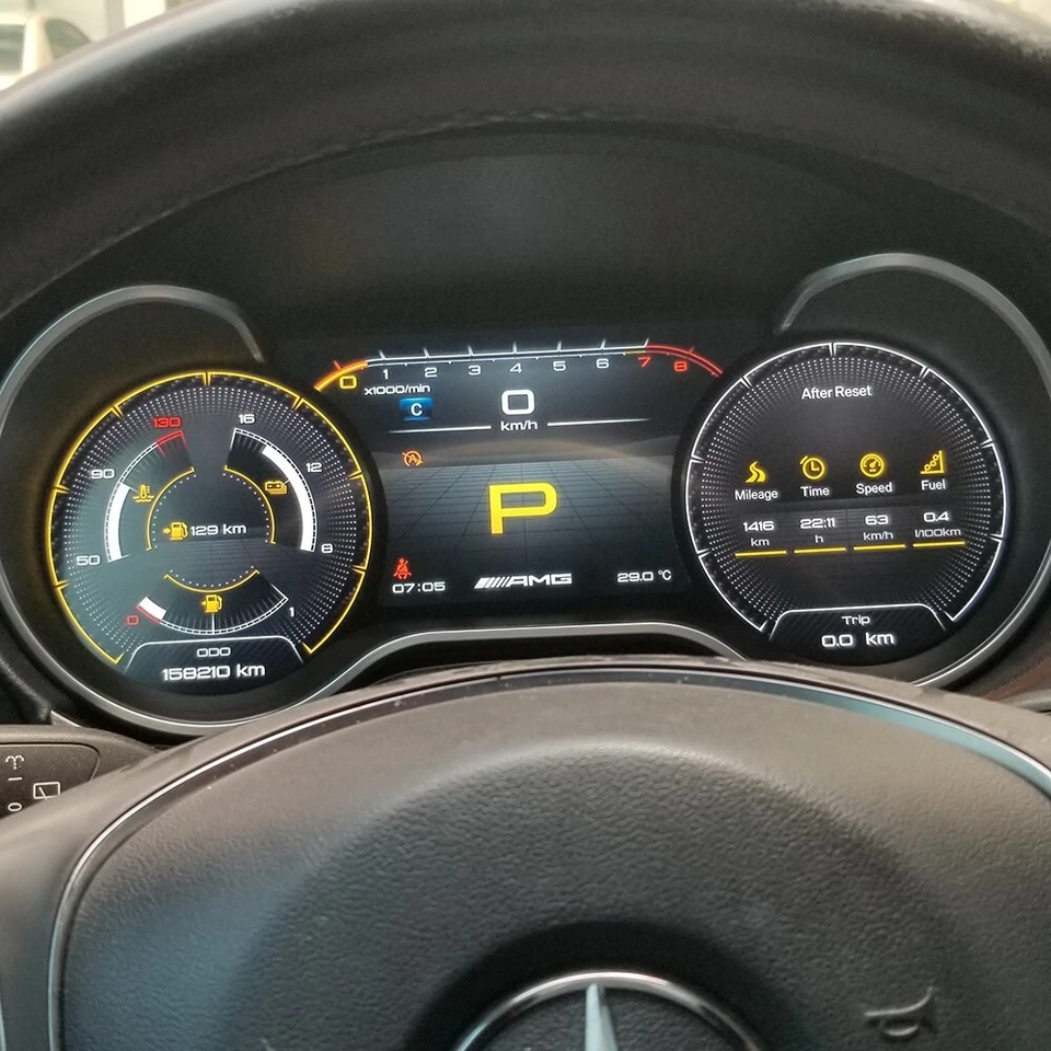 Cuadro digital LCD tablero de instrumentos de coche para Mercedes Benz GLS 2016-2019 Foto 1 de 4