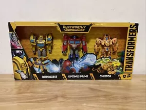 Transformers Buzzworthy Heros Of Cybertron 3Pack BumbleBee/Optimus Prime/Cheetor - Picture 1 of 6