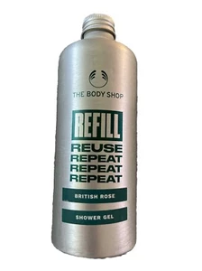 The Body Shop Refill Recycled Aluminum Bottle British Rose Shower Gel, 300ml - Picture 1 of 2
