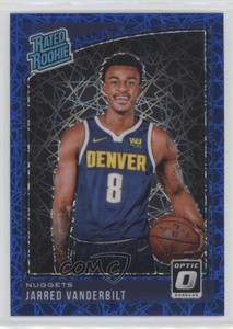 2018 Panini Donruss Optic Rated Blue Velocity Prizm Jarred Vanderbilt Rookie RC