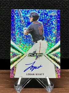 LOGAN WYATT 2019 Leaf Flash Purple Rookie Card RC #BA-LW1 Auto Giants #/25 👀 - Picture 1 of 3