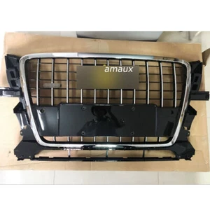 Front Upper Grille For Audi Q5 Sport Type 2009 2010 2011 2012 Grill W/Decor - Picture 1 of 11
