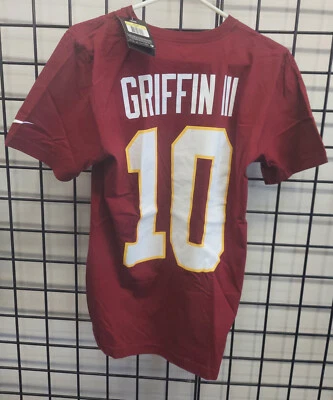 Camiseta deportiva de los Washington Redskins Nike Robert Griffin III #10 talla pequeña para hombre Foto 1 de 3