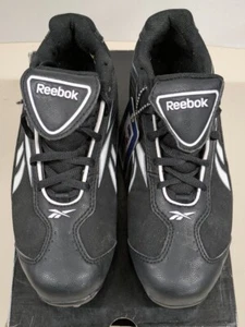 Reebok Cleats Vintage II Low Baseball Softball Women's Size 5.5 Black/White NEW - Picture 1 of 8