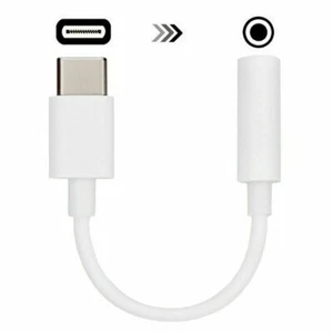 USB-C Type C Adapter Port to 3.5MM Aux Audio Jack Earphone Headphone Cable USB - Picture 1 of 4