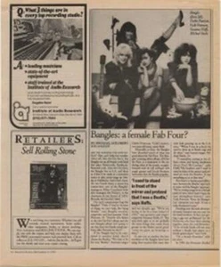 Bangles Interview/article 1984 - Picture 1 of 1