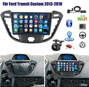 AUTORADIO GPS NAVI ANDROID 13 DAB+ RDS Für Ford Transit Custom 2013-2018+Kamera - Bild 1 von 8