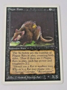 Magic The Gathering - Plague Rats Card - Unlimited - Picture 1 of 2