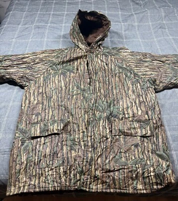 Mens Water Resistant Camo Hunting Jacket Size 2XL - Image 1 of 4