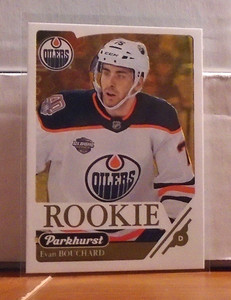 2018-19 UD Parkhurst: Gold Rookie: Evan Bouchard-Edmonton Oilers #342