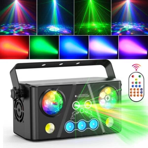 Laser Projector Stage Light RGB LED DMX Strobe DJ Disco KTV Xmas Party Halloween - Picture 1 of 10