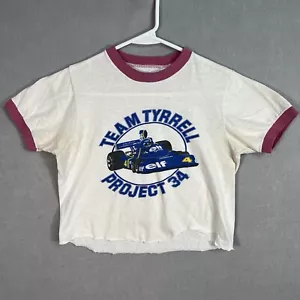Vintage 70s Team Terrell Project 34 6 Wheeler Formula 1 Racing T Shirt Adult Sm - Picture 1 of 9