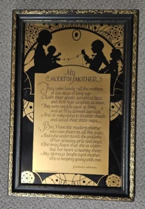 Vintage Silhouette My Modern Mother by Florence Howard 8" x 12" Volland Joliet - Picture 1 of 1