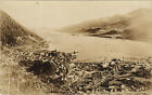 Pc U.S. Alaska, Juneau-Gastineau Channel, Vintage Real Photo Postcard (B29170)