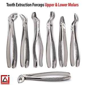 Surgical Tooth Extraction Forceps Upper & Lower Molar Hawks Bill Wisdoms Tooth - Picture 1 of 8
