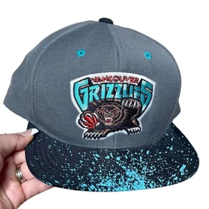 Vintage Vancouver Grizzlies Mitchell & Ness Snap Back Hat NBA Memphis Throwback - Picture 1 of 8