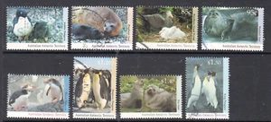 AAT 1992 Antarctic Regional  Wildlife Fine used set 8 stamps. - Picture 1 of 1