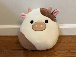 Squishmallows Ronnie The Cow 8” inch Stuffed Plush KellyToy Moo Spotted Animal - Picture 1 of 12