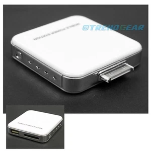 2200MAH EXTERNAL WHITE BATTERY POWER CHARGER USB IPHONE 4S 4 3GS IPOD CLASSIC - Photo 1 sur 1