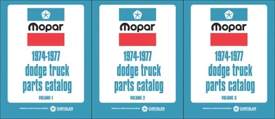 Dodge Camion Parti Libro 1974 1975 1976 1977 Pickup Potenza Wagon Ramcharger Van - Immagine 1 di 4