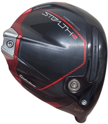 TaylorMade STEALTH 2 Plus 10.5 Driver Head Only Right Handed Golf Mens Black Red - Image 1 of 4