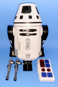 STAR WARS GALAXY’S EDGE DROID DEPOT ASTROMECÁNICO PERSONALIZADO R6 NEGRO BLANCO CONTROL REMOTO FUNCIONA - Imagen 1 de 19