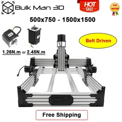OX CNC Router Machine Kit 4 Axis Belt Driven CNC Milling Carving DIY Engraver - Image 1 of 4