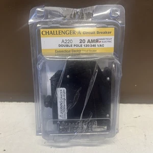 Connecticut Electric Challenger-A220 Circuit Breaker Double Pole 120/240 Vac 20 - Picture 1 of 8