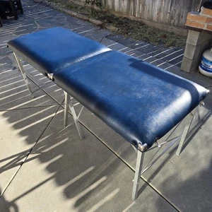 Portable Folding Treatment Table Vintage Blue - Picture 1 of 24