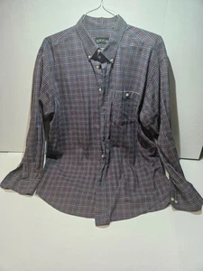 Orvis Hemd Herren Größe XL marine kariert Freizeit Knopfleiste Langarm - Bild 1 von 5