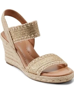 Nuovo sandalo casual Easy Spirit Shandra espadrillas cinturino alla caviglia zeppa taglia 10 M - Foto 1 di 20