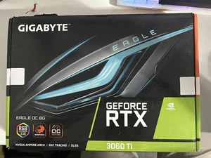 GIGABYTE GeForce RTX 3060 Ti EAGLE OC 8GB GDDR6 Grafikkarte defekt - Afbeelding 1 van 3