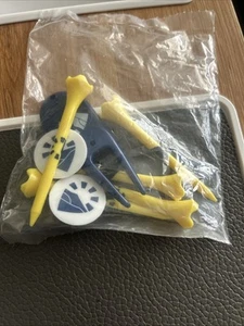 4 Gold Tees- Yellow - Picture 1 of 1